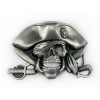 Pirat skull czaszka klamra 3D stare srebro (id: 2576)